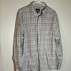 LL Bean Plaid Button-Up Shirt